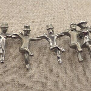 Vintage Lapel Pin Jewelry/ Chorus Line Dance/ Folk Dance